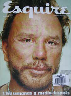 <!--2009-03-->Esquire magazine - Mickey Rourke cover (March 2009 - Spanish 