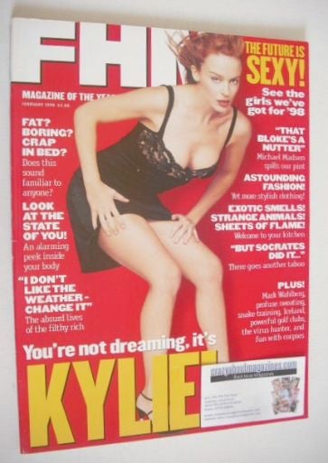 FHM magazine - Kylie Minogue cover (February 1998)