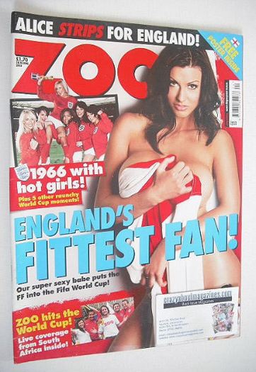 <!--2010-06-18-->Zoo magazine - Alice Goodwin cover (18-24 June 2010)