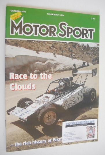 <!--1992-10-->Motorsport Magazine - October 1992