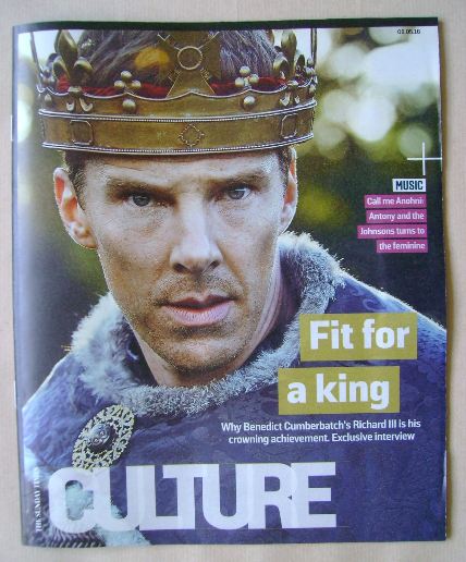 <!--2016-05-08-->Culture magazine - Benedict Cumberbatch cover (8 May 2016)