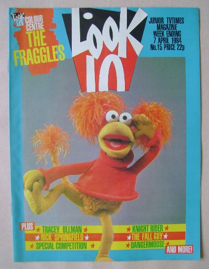 Look In magazine - The Fraggles cover (7 April 1984)