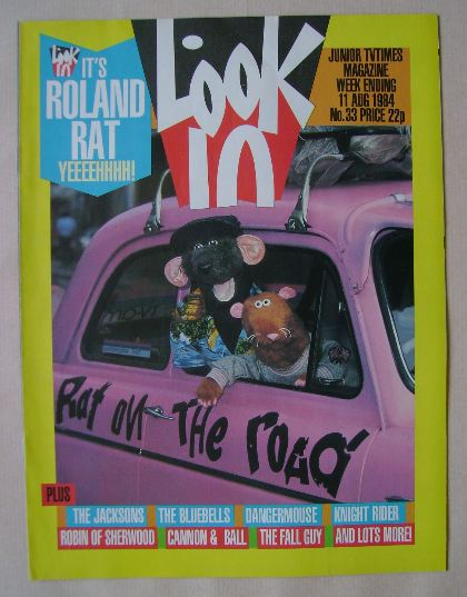 Look In magazine - Roland Rat cover (11 August 1984)