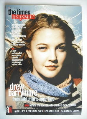<!--2000-11-04-->The Times magazine - Drew Barrymore cover (4 November 2000