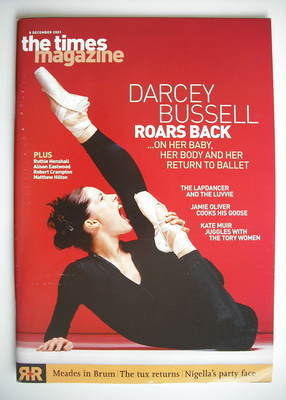 <!--2001-12-08-->The Times magazine - Darcey Bussell cover (8 December 2001