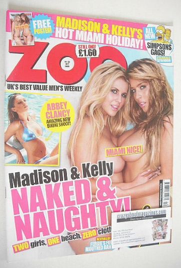 Zoo magazine - Madison Welch and Kelly Andrews cover (16-22 October 2009)