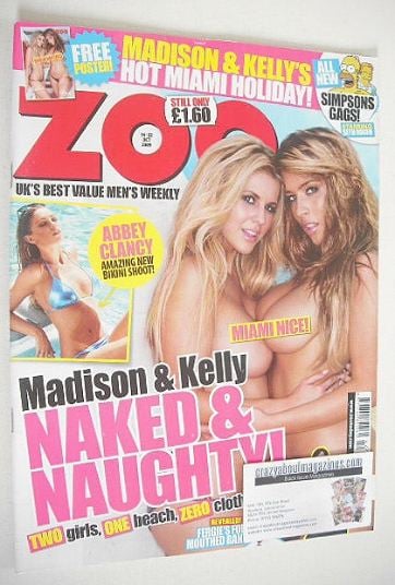 Zoo magazine - Madison Welch and Kelly Andrews cover (16-22 October 2009)