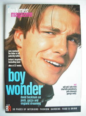 <!--1998-03-21-->The Times magazine - David Beckham cover (21 March 1998)