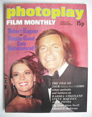 Photoplay magazine - Robert Wagner and Natalie Wood cover (August 1972)