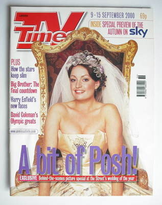 TV Times magazine - Jacqueline Pirie cover (9-15 September 2000)