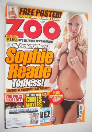<!--2009-09-18-->Zoo magazine - Sophie Reade cover (18-24 September 2009)