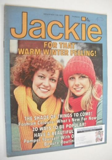 Jackie magazine - 15 November 1975 (Issue 619)
