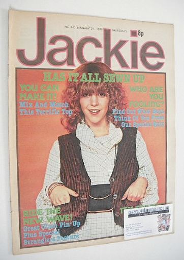 Jackie magazine - 21 January 1978 (Issue 733 - Leslie Ash cover)