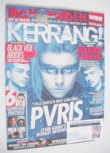 <!--2016-04-02-->Kerrang magazine - PVRIS cover (2 April 2016 - Issue 1613)