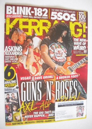Kerrang magazine - Guns N' Roses cover (16 April 2016 - Issue 1615)