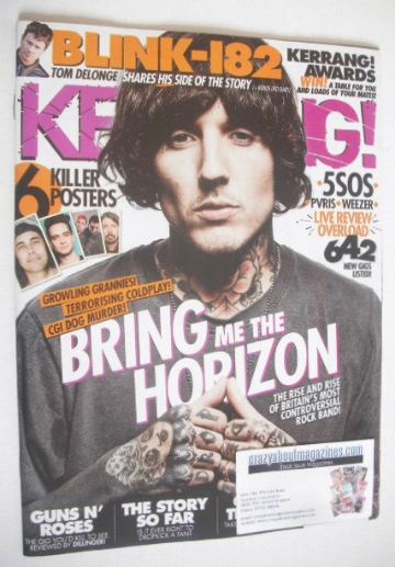 Kerrang magazine - Oli Sykes cover (23 April 2016 - Issue 1616)
