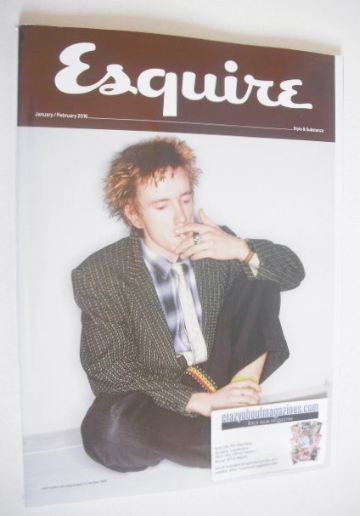 Esquire magazine - John Lydon cover (January/February 2016 - Subscriber's Issue)