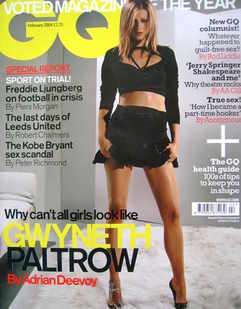 British GQ magazine - February 2004 - Gwyneth Paltrow cover