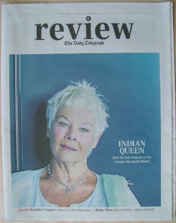 The Daily Telegraph Review newspaper supplement - 21 February 2015 - Judi Dench cover