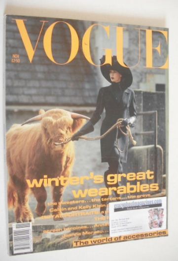 British Vogue magazine - November 1991