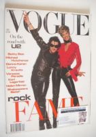 <!--1992-12-->British Vogue magazine - December 1992 - Christy Turlington and Bono cover