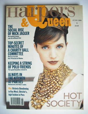 British Harpers & Queen magazine - June 1989
