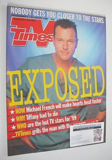 TV Times magazine - Michael French cover (9-15 January 1999)