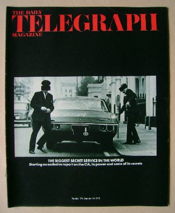 The Daily Telegraph magazine - CIA cover (14 January 1972)
