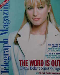 <!--1996-01-06-->Telegraph magazine - Dani Behr cover (6 January 1996)