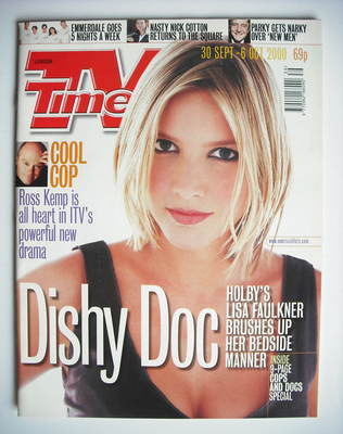 TV Times magazine - Lisa Faulkner cover (30 September - 6 October 2000)