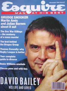 Esquire magazine - David Bailey cover (November 1991)