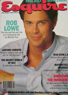 Esquire magazine - Rob Lowe cover (July/August 1992)