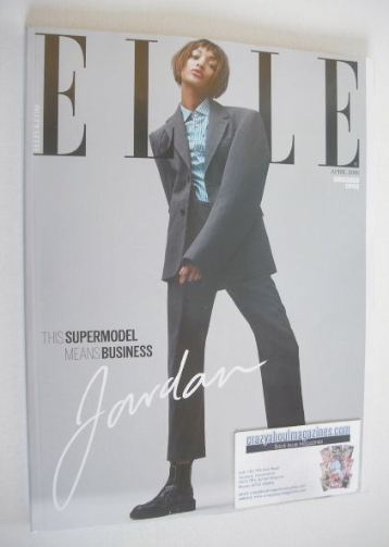 <!--2016-04-->British Elle magazine - April 2016 - Jourdan Dunn cover (Subs