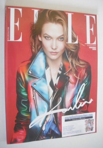 British Elle magazine - March 2016 - Karlie Kloss cover (Subscriber's Issue)