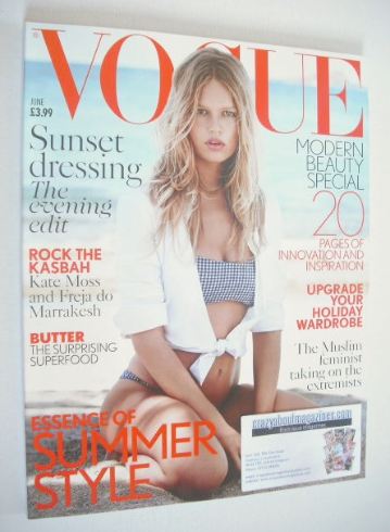 British Vogue magazine - June 2015 - Anna Ewers cover