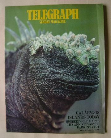 The Sunday Telegraph magazine - Land Iguana cover (15 September 1985)