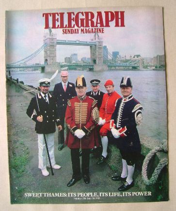 The Sunday Telegraph magazine - Sweet Thames cover (26 June 1983)