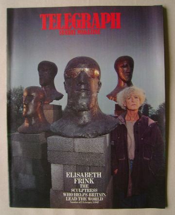 The Sunday Telegraph magazine - Elisabeth Frink cover (3 February 1985)