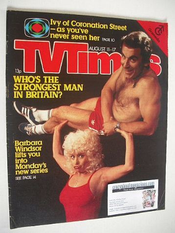 TV Times magazine - Barbara Windsor cover (11-17 August 1979)
