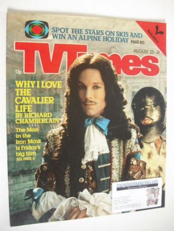 TV Times magazine - Richard Chamberlain cover (25-31 August 1979)