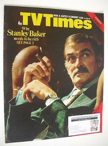 TV Times magazine - Stanley Baker cover (16-22 March 1974)