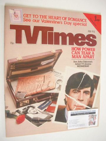 TV Times magazine - Alan Bates cover (9-15 February 1980)