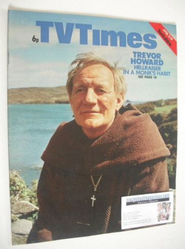 TV Times magazine - Trevor Howard cover (13-19 April 1974)