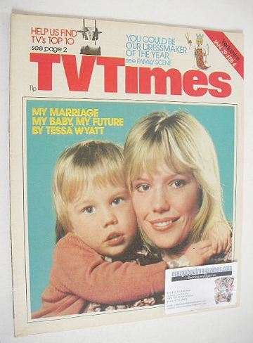 TV Times magazine - Tessa Wyatt cover (29 January - 4 February 1977)