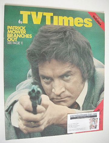 TV Times magazine - Patrick Mower cover (23-29 March 1974)