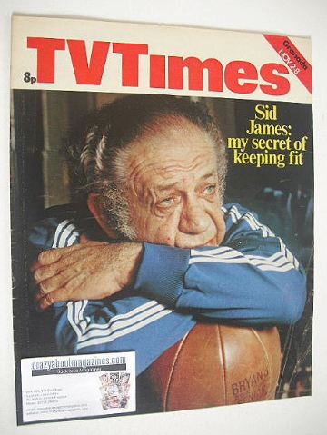 TV Times magazine - Sid James cover (2-8 November 1974)