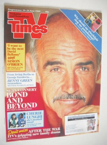 TV Times magazine - Sean Connery cover (10-16 June 1989)