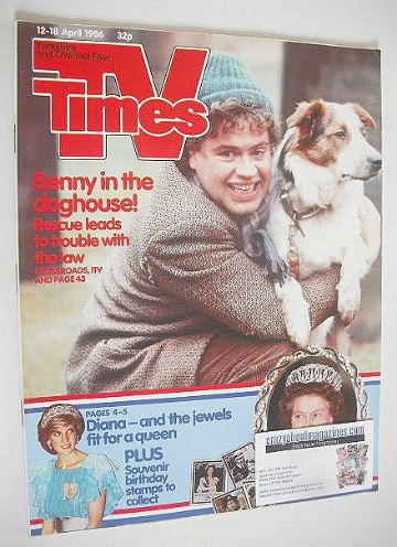 TV Times magazine - Paul Henry cover (12-18 April 1986)