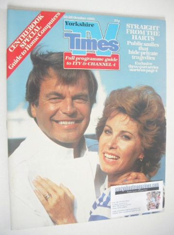 <!--1983-10-28-->TV Times magazine - Robert Wagner and Stefanie Powers cove