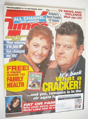 TV Times magazine - Cracker cover (8-14 October 1994)